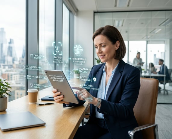 Firefly_Gemini Flash_Please create an image of a business person doing a high value transaction with risk  721135 (1)