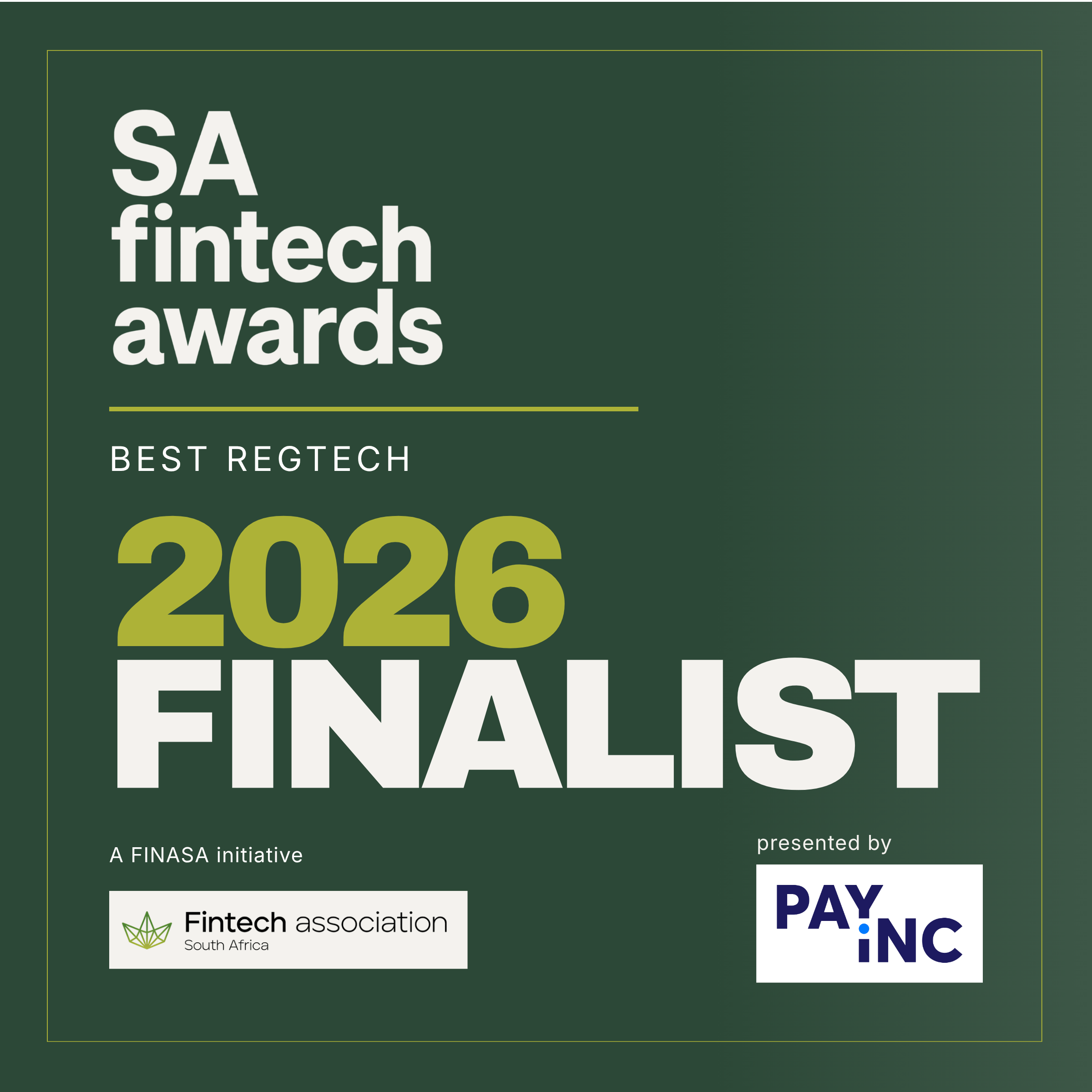 SA Fintech Awards Finalist logo